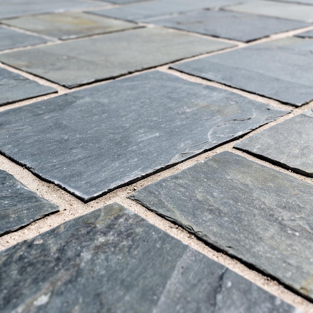 Bluestone paver alignment detail