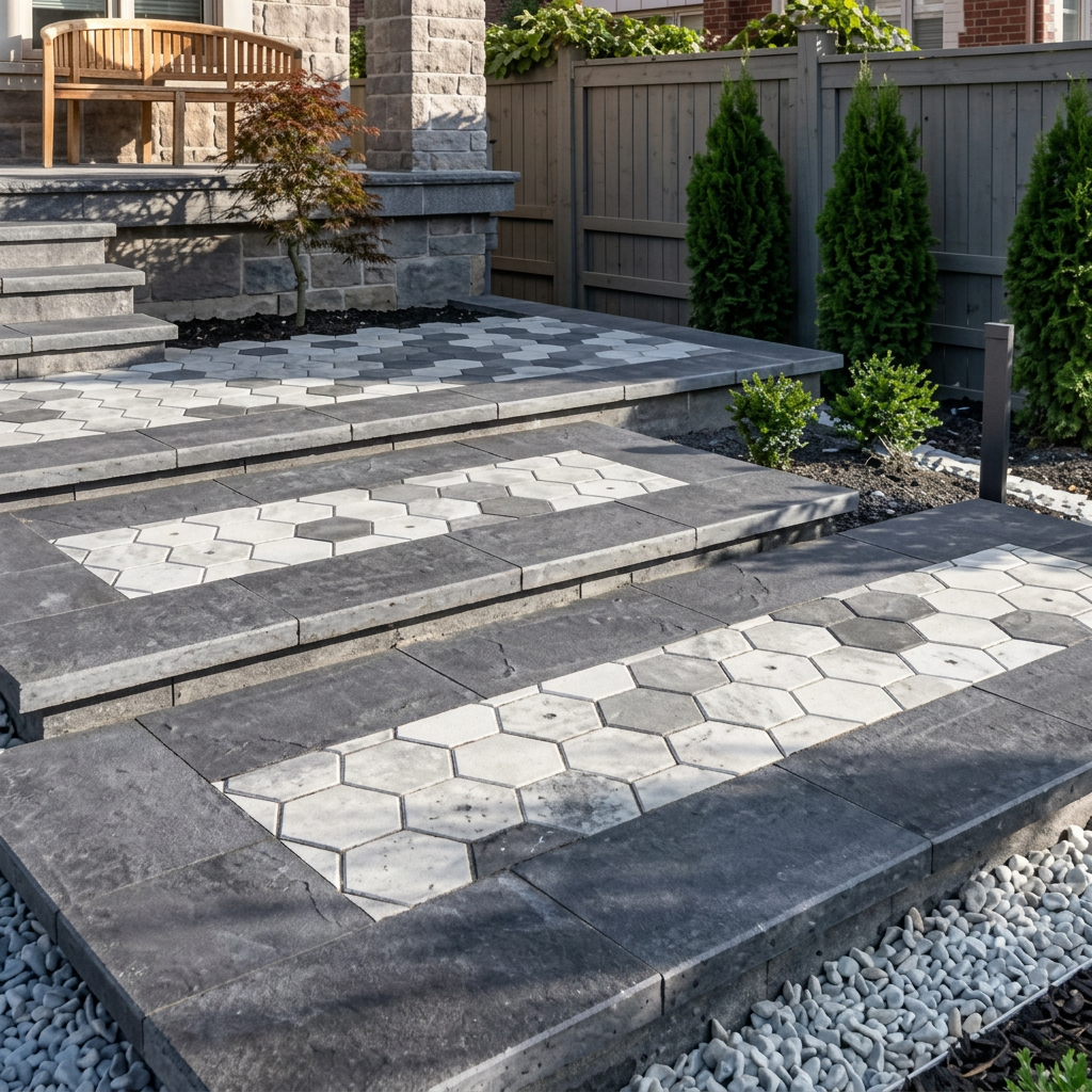 Hexagon Stone Steps