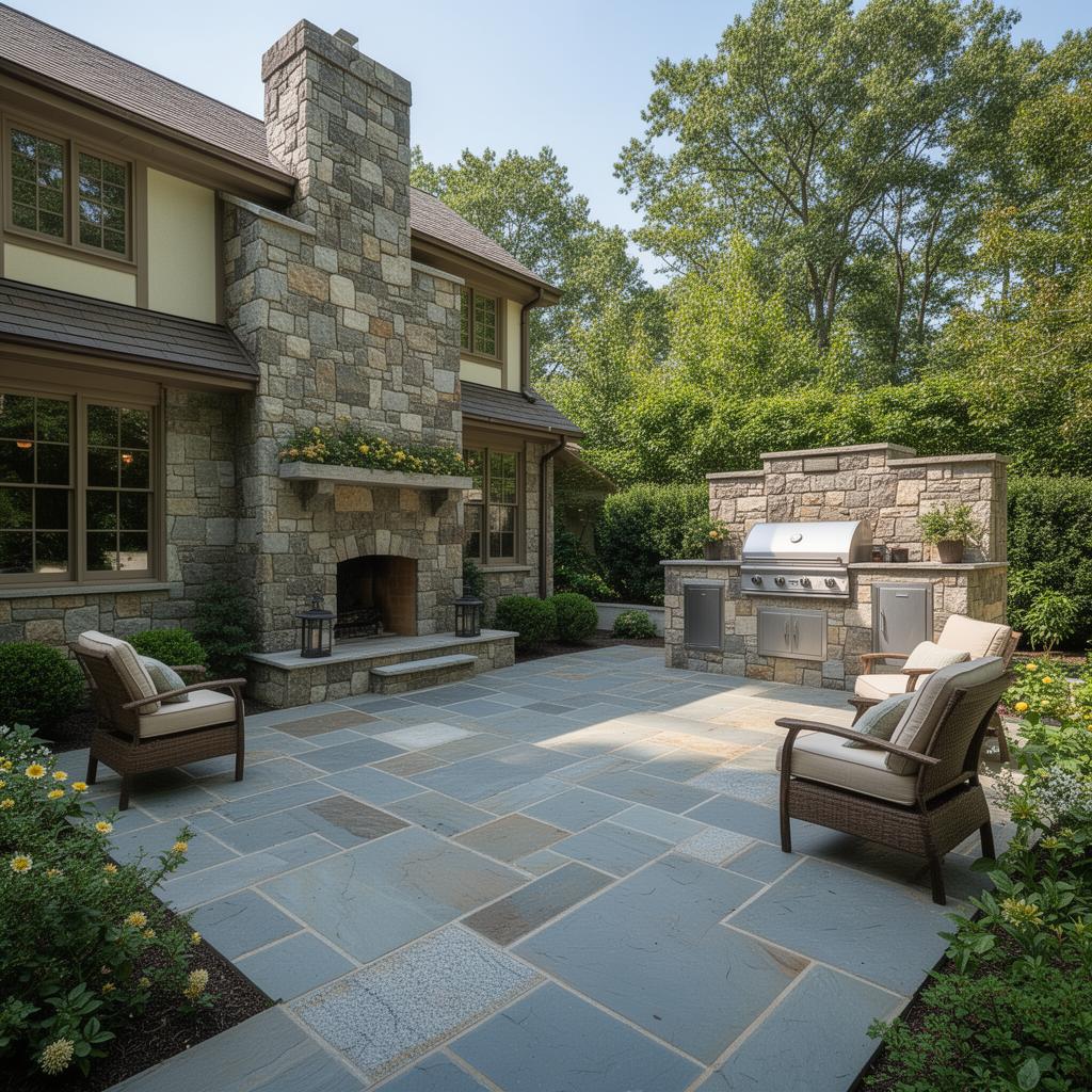 Oak Brook patio with outdoor kitchen