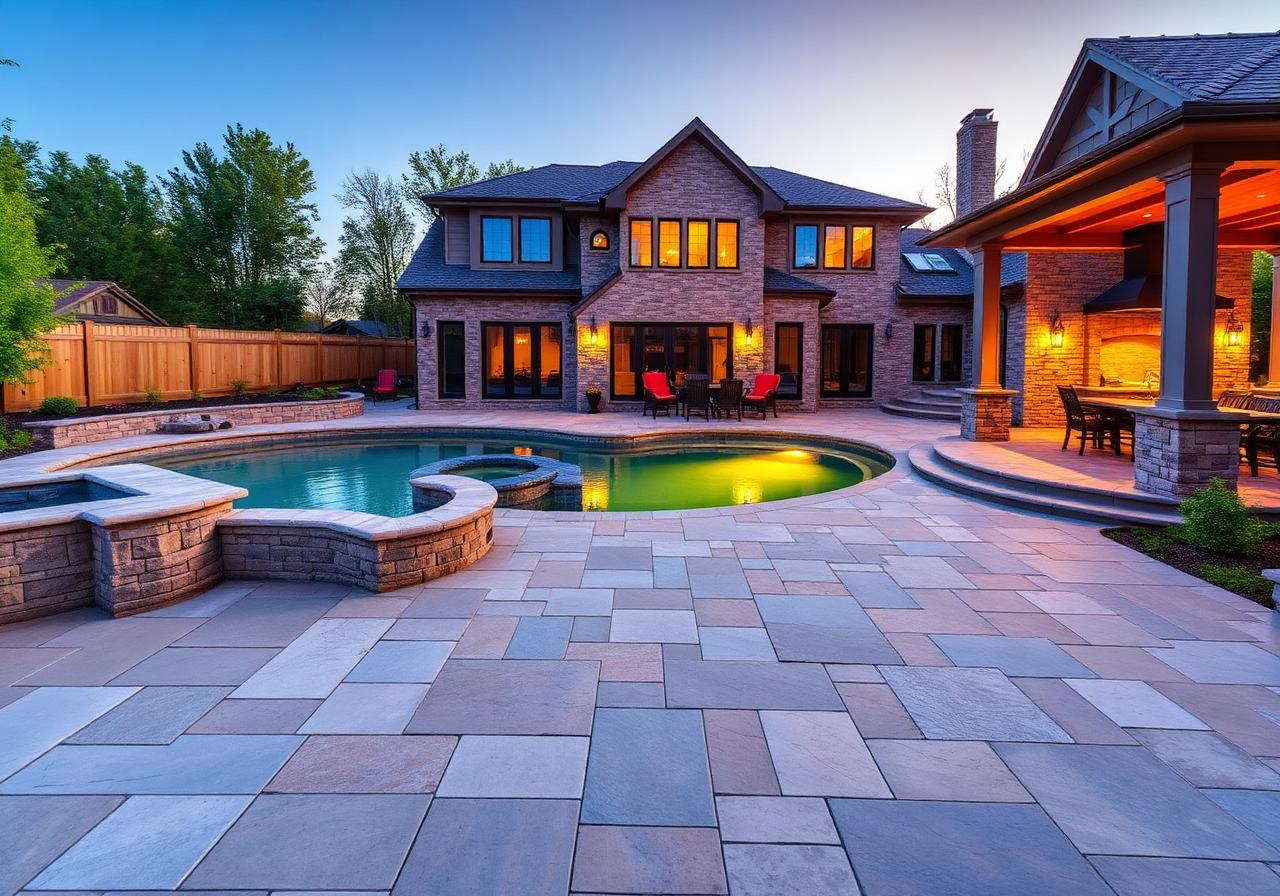 Oak Brook patio with outdoor kitchen