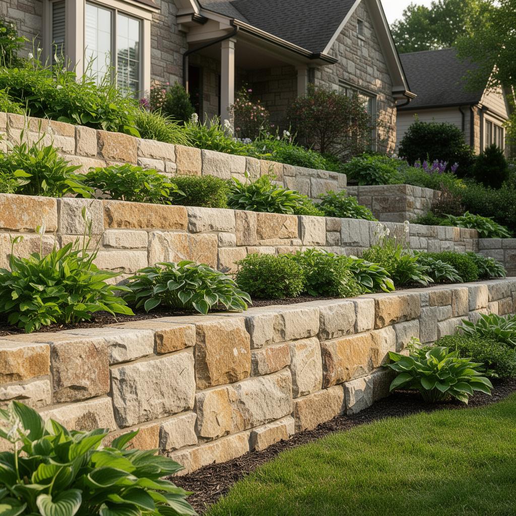Tiered Garden Wall